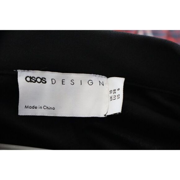 ASOS Design F103464 Women's Sz 6 Black One-Button Jersey Slouchy Suit Blazer - Picture 3 of 8